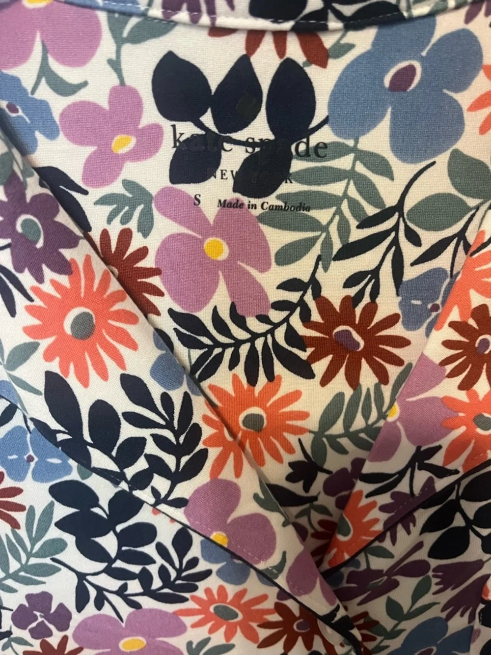 Kate Spade Antique Floral Pajama Set Sz S NWT